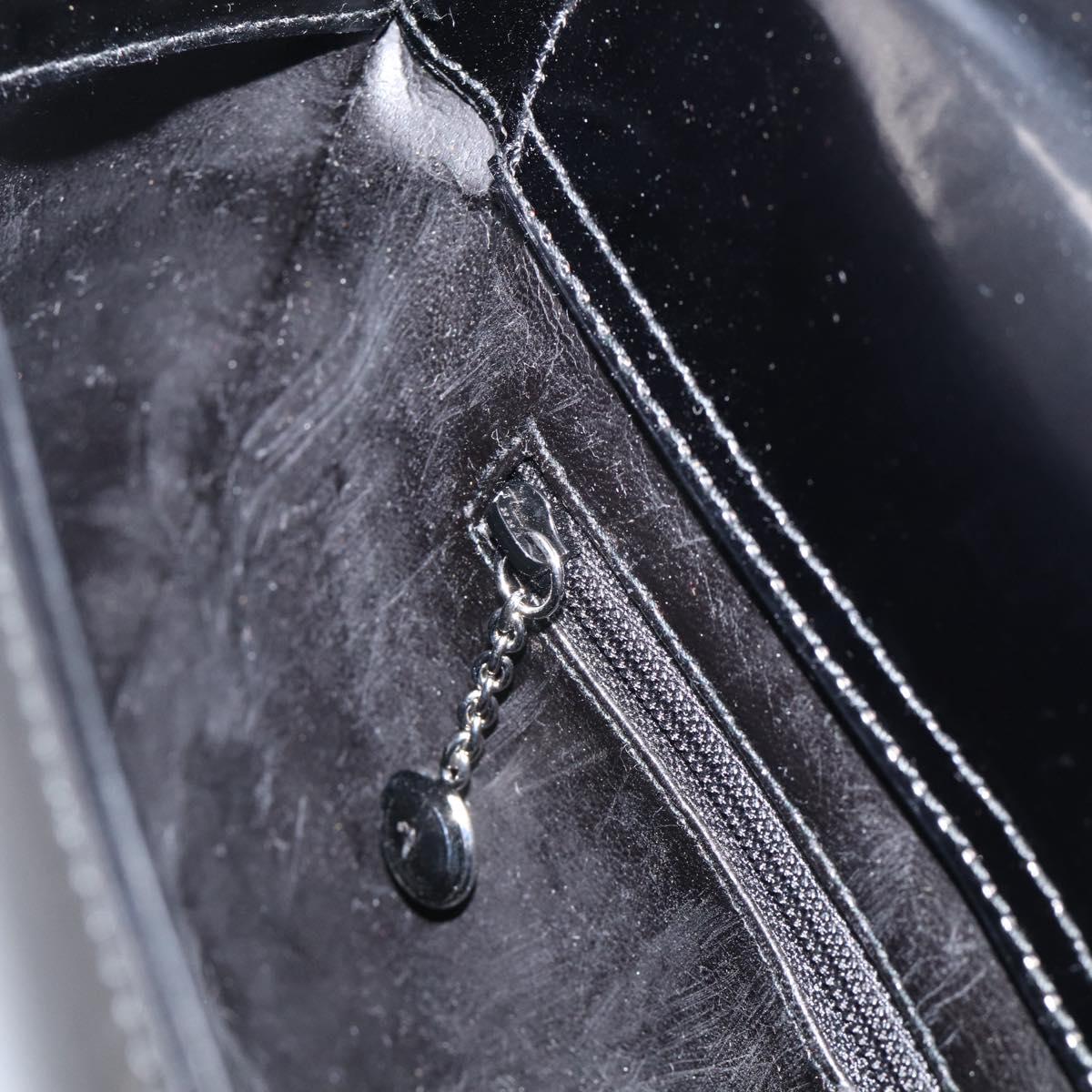 GUCCI Shoulder Bag Patent Black 000 2023 0506 Auth ep16985
