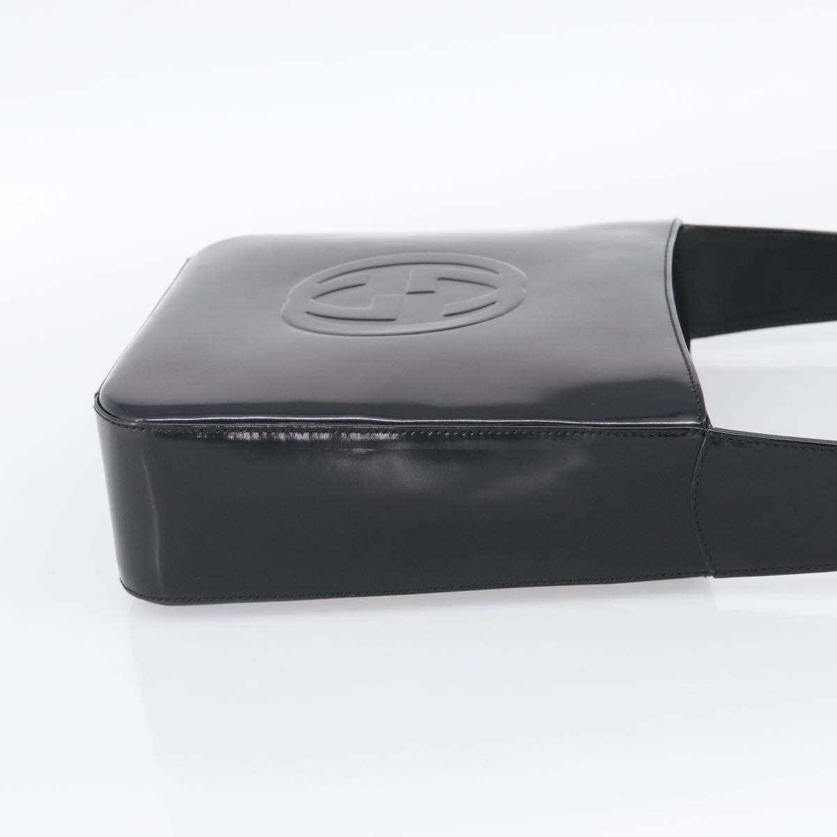 GUCCI Shoulder Bag Patent Black 000 2023 0506 Auth ep16985