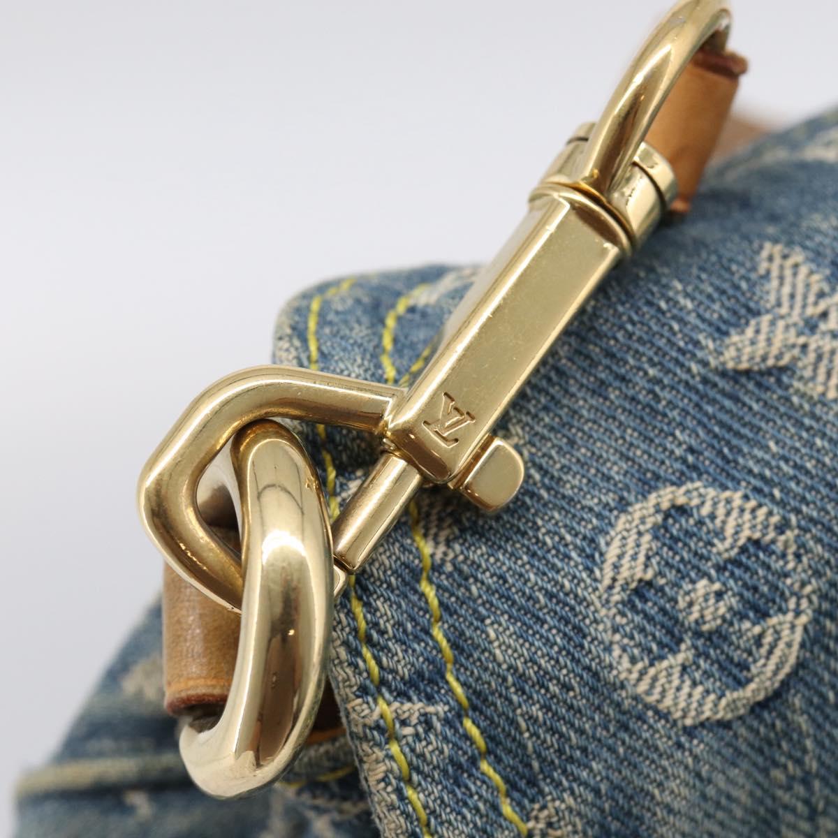 LOUIS VUITTON Monogram Denim Mini Preity Shoulder Bag Blue M95050 Auth ep16988A