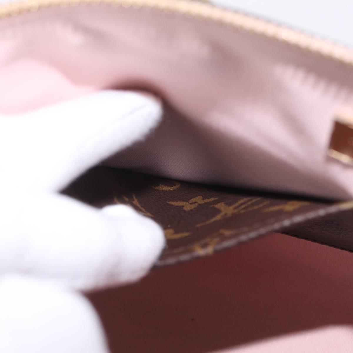 LOUIS VUITTON Tote Miroir Hand Bag Patent Rose Valerine M54639 Auth ep16989SAV