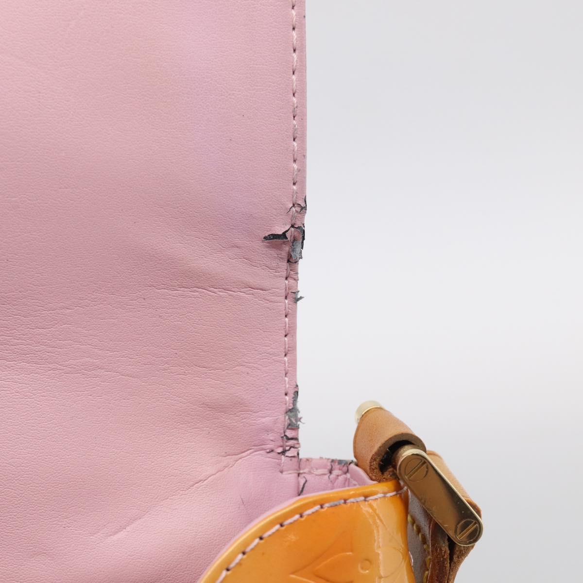 LOUIS VUITTON Monogram Vernis Thompson Street Bag Pink M91070 LV Auth ep16990