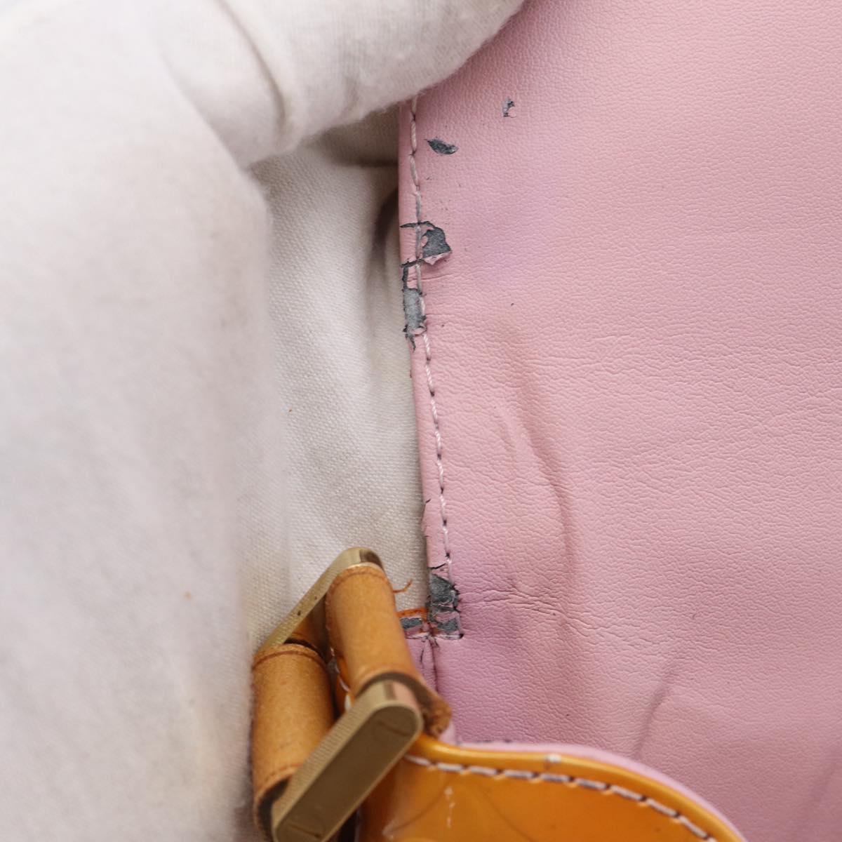 LOUIS VUITTON Monogram Vernis Thompson Street Bag Pink M91070 LV Auth ep16990