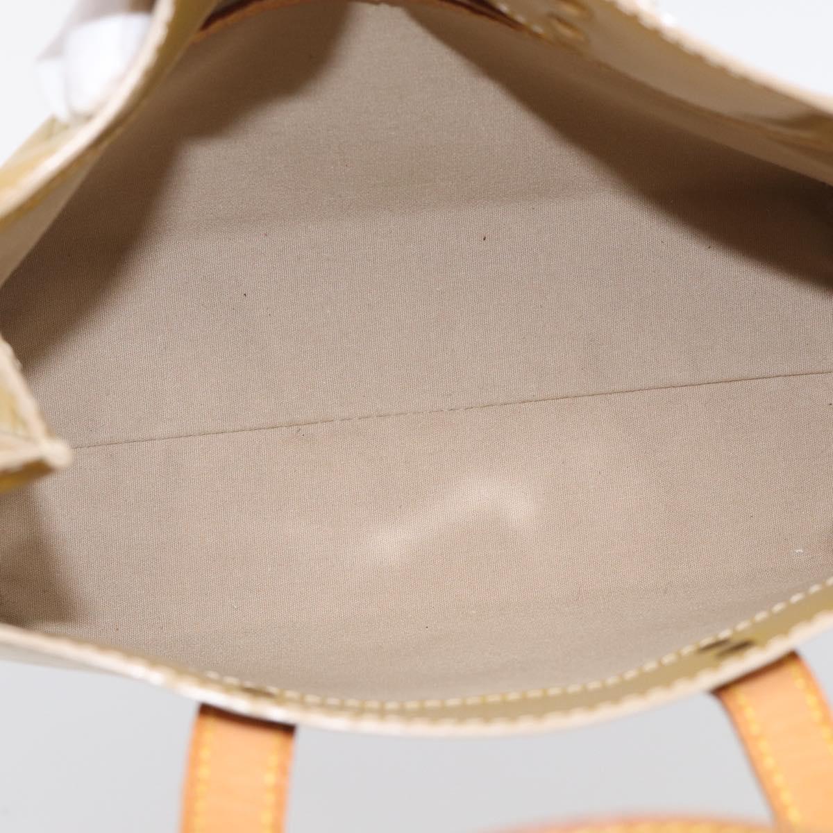 LOUIS VUITTON Monogram Vernis Reade PM Hand Bag Beige M91144 LV Auth ep16993