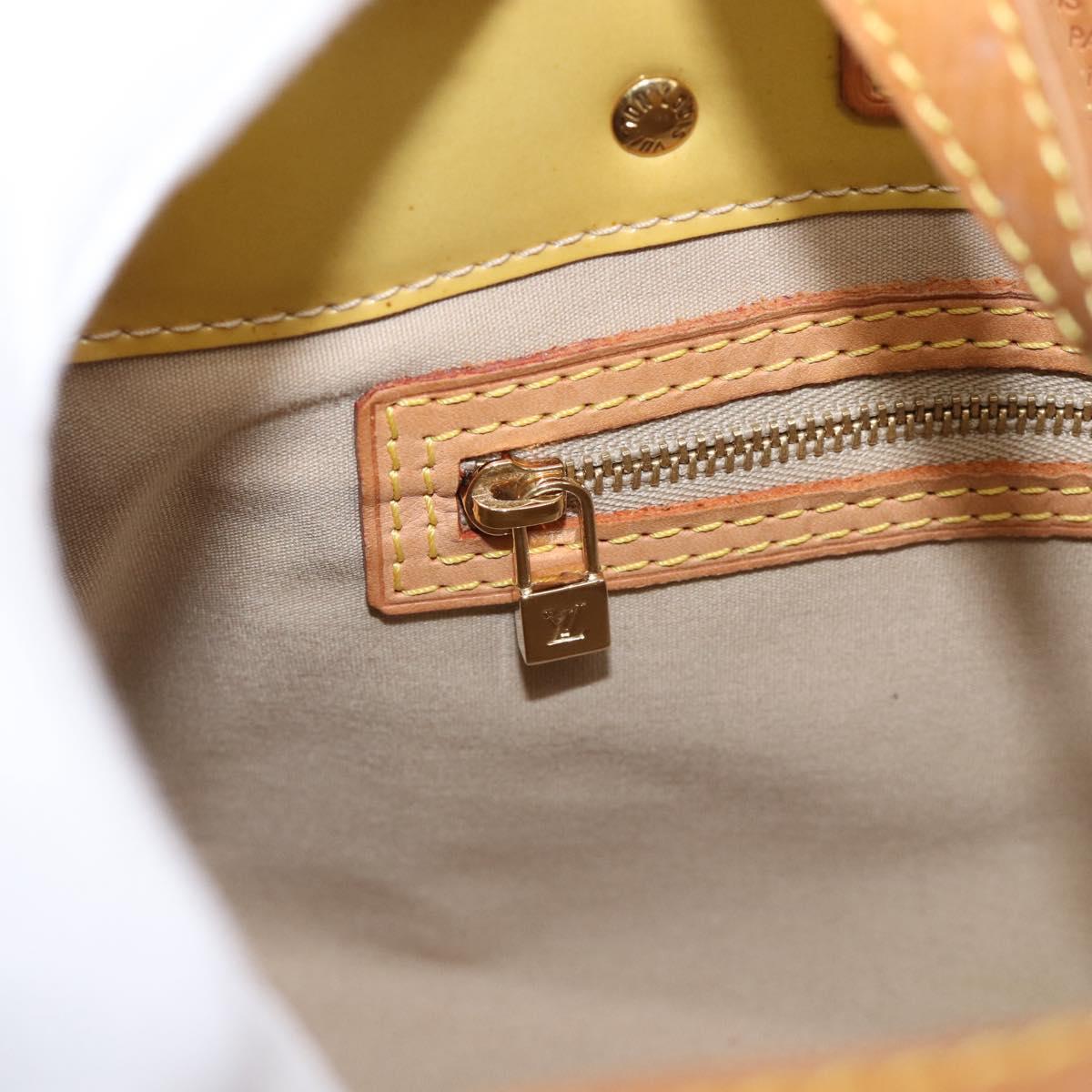 LOUIS VUITTON Monogram Vernis Reade PM Hand Bag Beige M91144 LV Auth ep16993