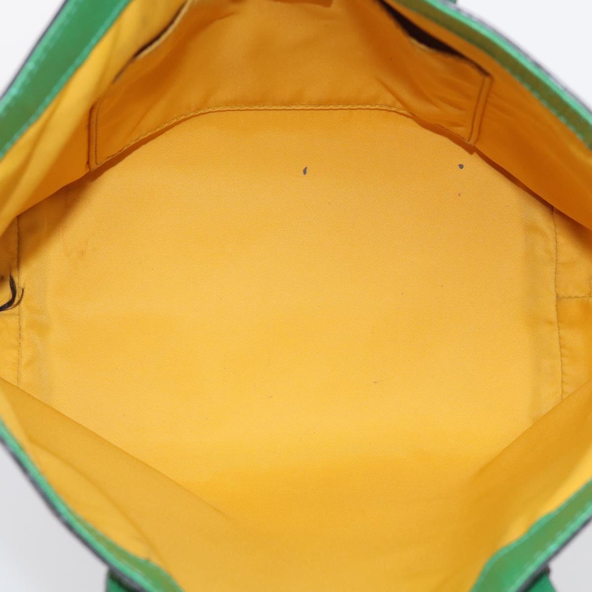 GUCCI GG Supreme Hand Bag PVC Beige Green 410812 Auth ep16997