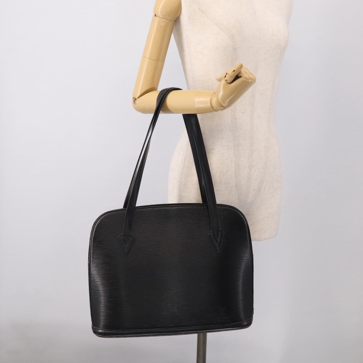 LOUIS VUITTON Epi Lussac Shoulder Bag Black M52282 LV Auth ep17008