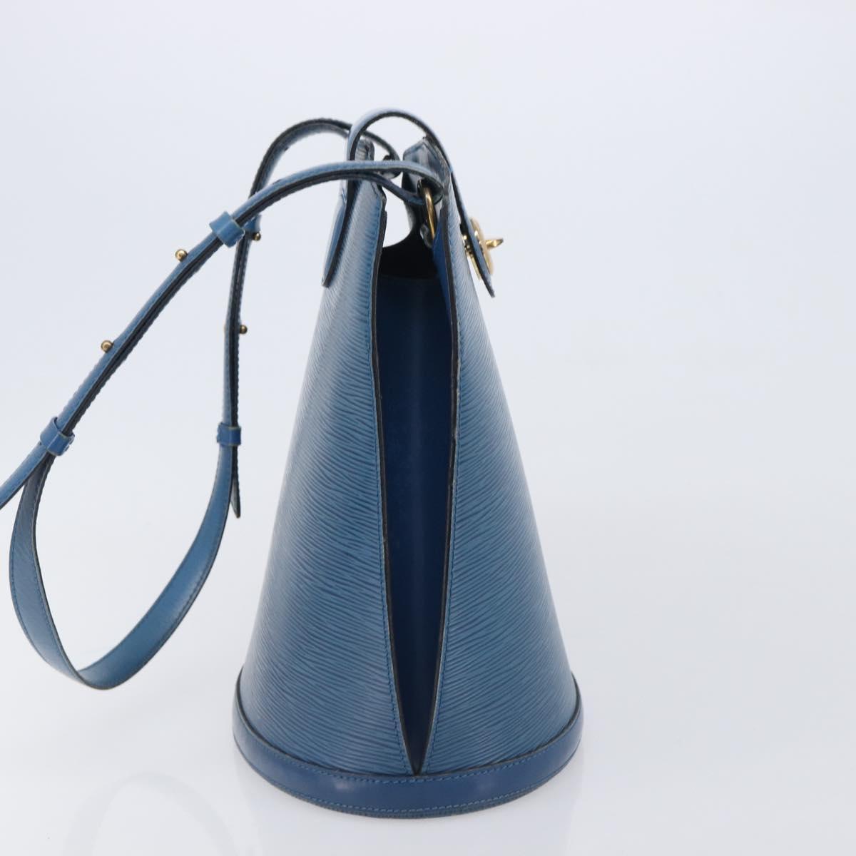 LOUIS VUITTON Epi Cluny Shoulder Bag Blue M52255 LV Auth ep17014