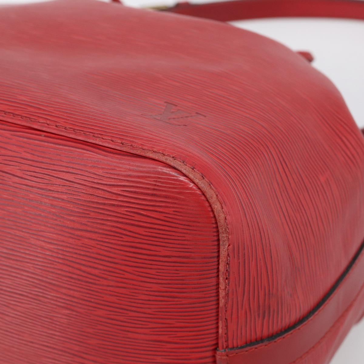 LOUIS VUITTON Epi Petit Noe Shoulder Bag Red M44107 LV Auth ep17015