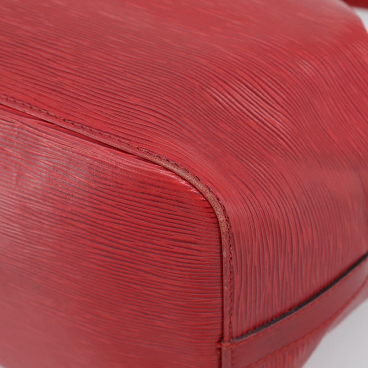LOUIS VUITTON Epi Petit Noe Shoulder Bag Red M44107 LV Auth ep17015