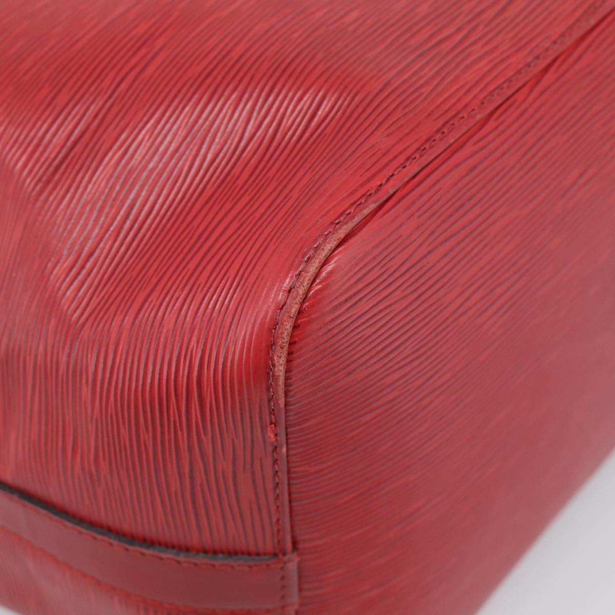 LOUIS VUITTON Epi Petit Noe Shoulder Bag Red M44107 LV Auth ep17015