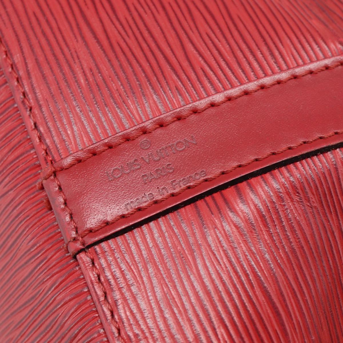 LOUIS VUITTON Epi Petit Noe Shoulder Bag Red M44107 LV Auth ep17015