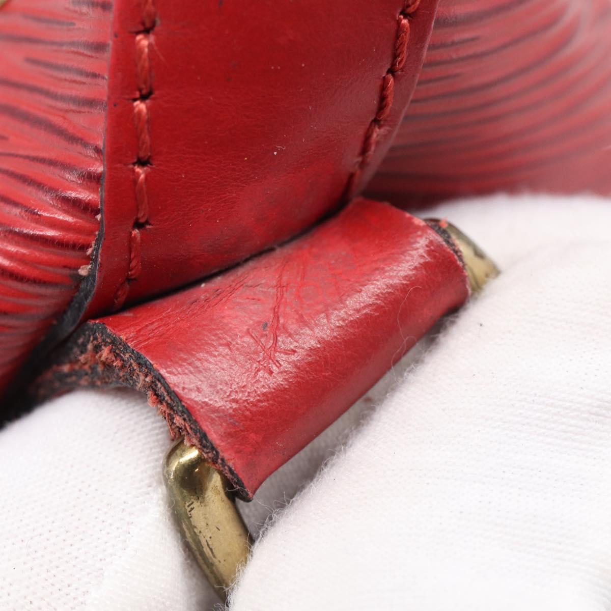 LOUIS VUITTON Epi Petit Noe Shoulder Bag Red M44107 LV Auth ep17015
