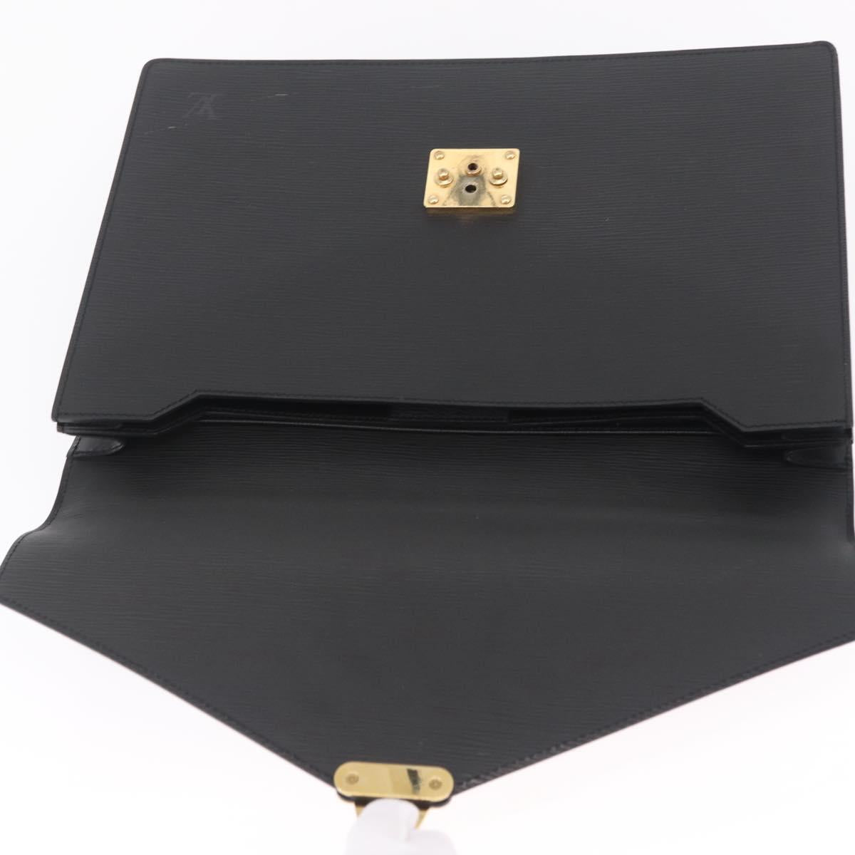 LOUIS VUITTON Epi Serviette Conseiller Briefcase Black M54422 LV Auth ep17021A