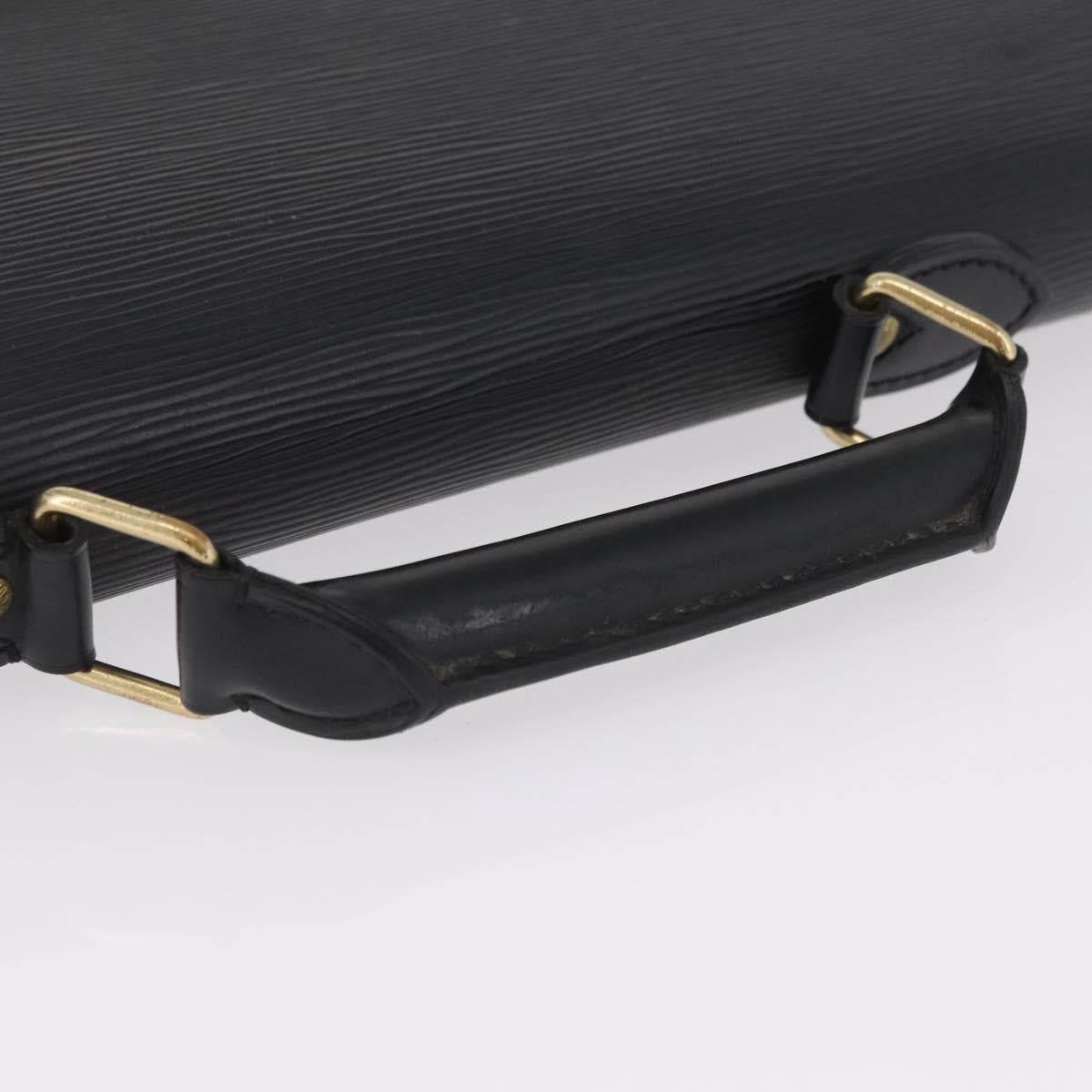 LOUIS VUITTON Epi Serviette Conseiller Briefcase Black M54422 LV Auth ep17021A