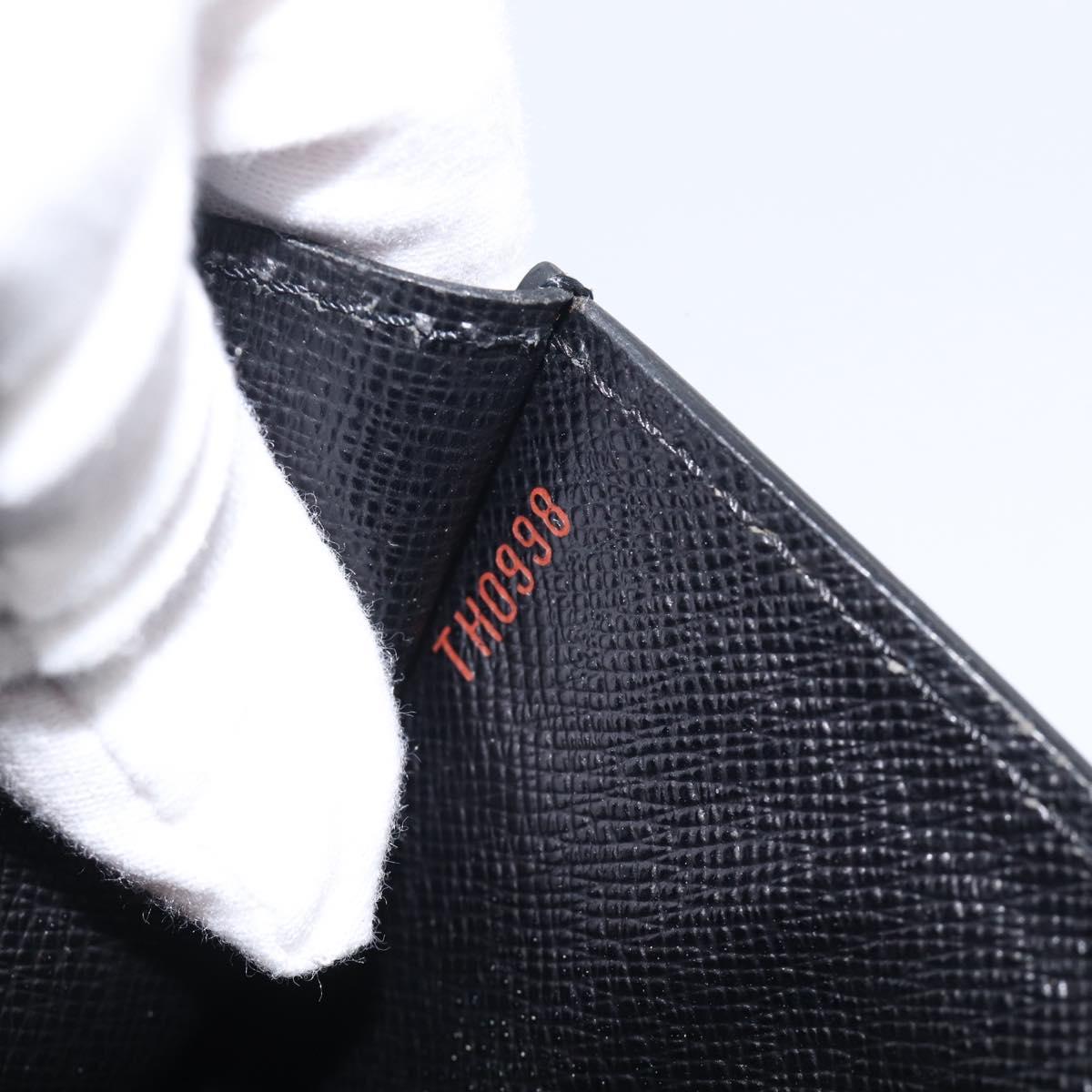 LOUIS VUITTON Epi Sellier Dragonne Clutch Bag Black M52612 LV Auth ep17023A
