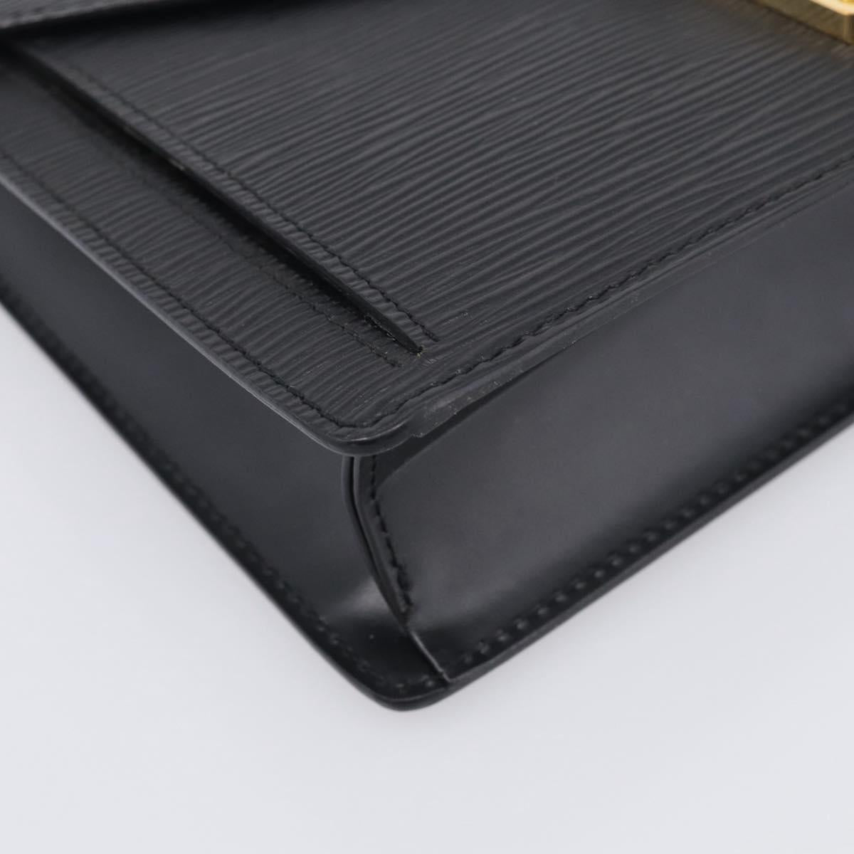 LOUIS VUITTON Epi Sellier Dragonne Clutch Bag Black M52612 LV Auth ep17023A