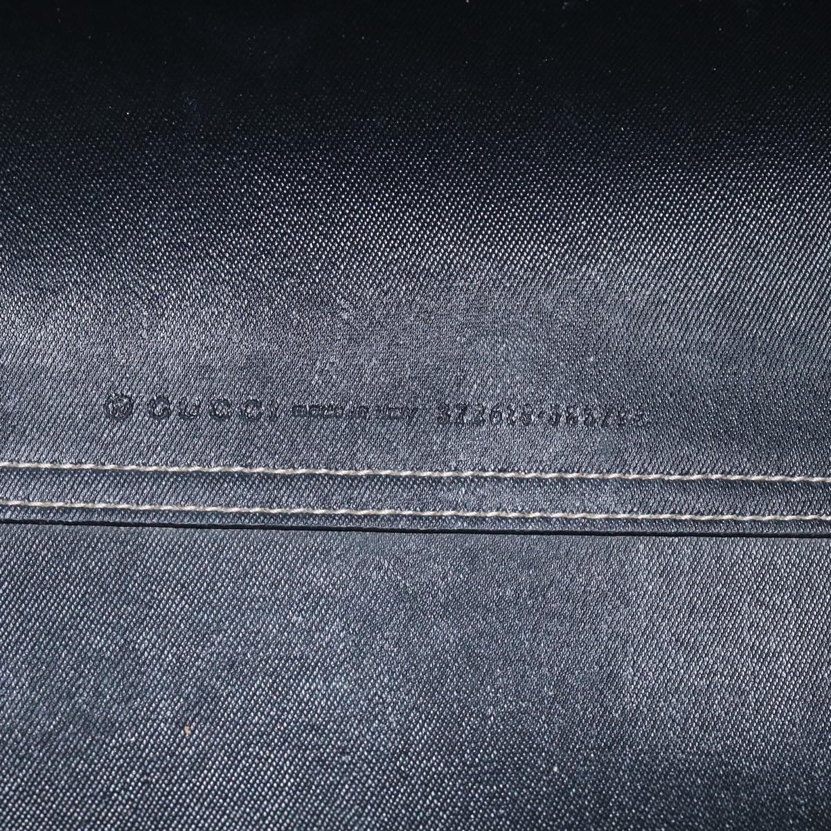 GUCCI GG Supreme Reversible Tote Bag PVC Beige Black 372613 Auth ep17026