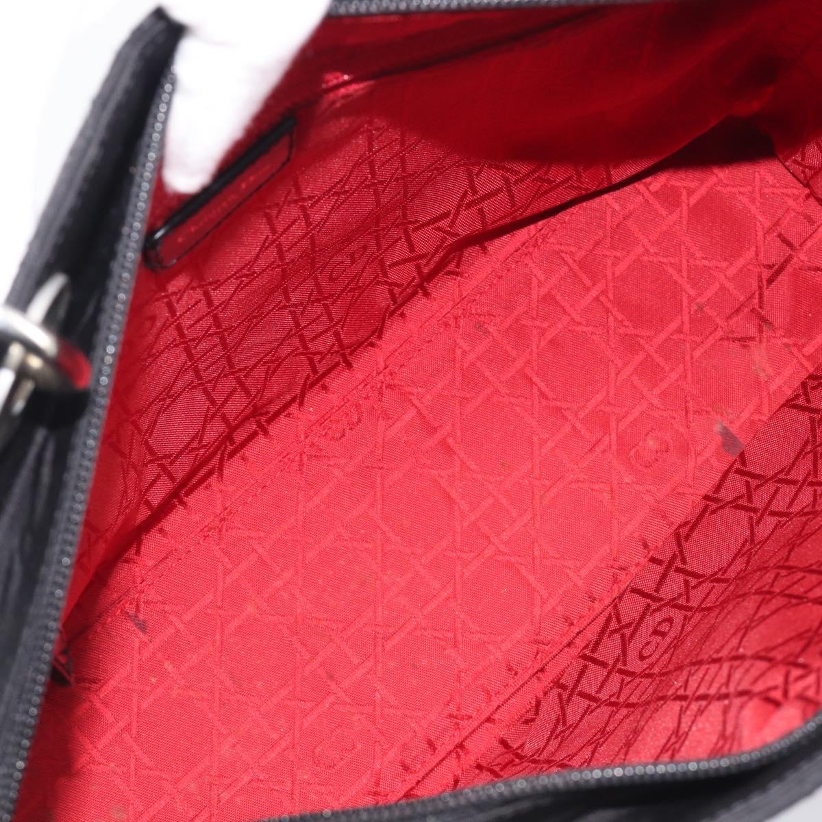 Christian Dior Lady Dior Canage Hand Bag Nylon Black Auth ep17029V