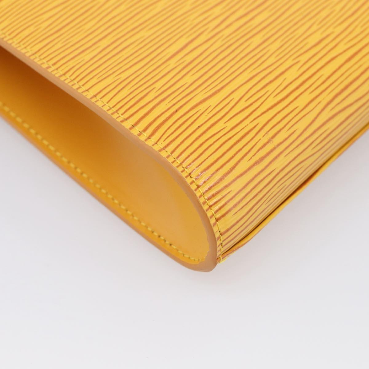 LOUIS VUITTON Epi Art Deco Clutch Bag Yellow M52639 LV Auth ep17031A