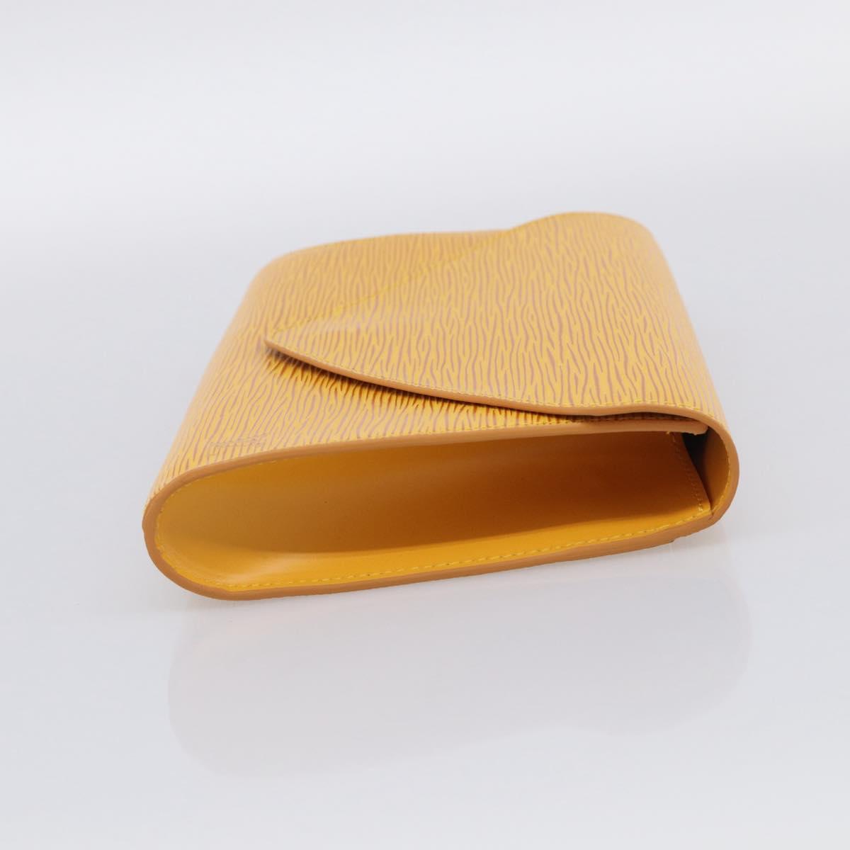 LOUIS VUITTON Epi Art Deco Clutch Bag Yellow M52639 LV Auth ep17031A