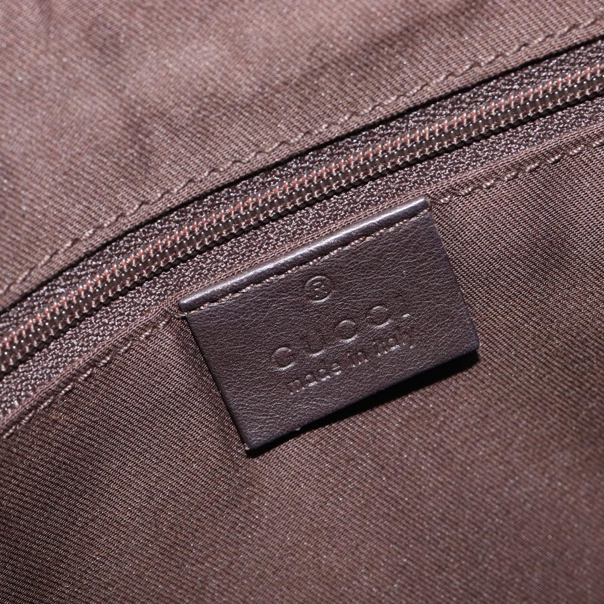 GUCCI GG Canvas Abbey Tote Bag Beige Gold Tone 189833 Auth ep17040A