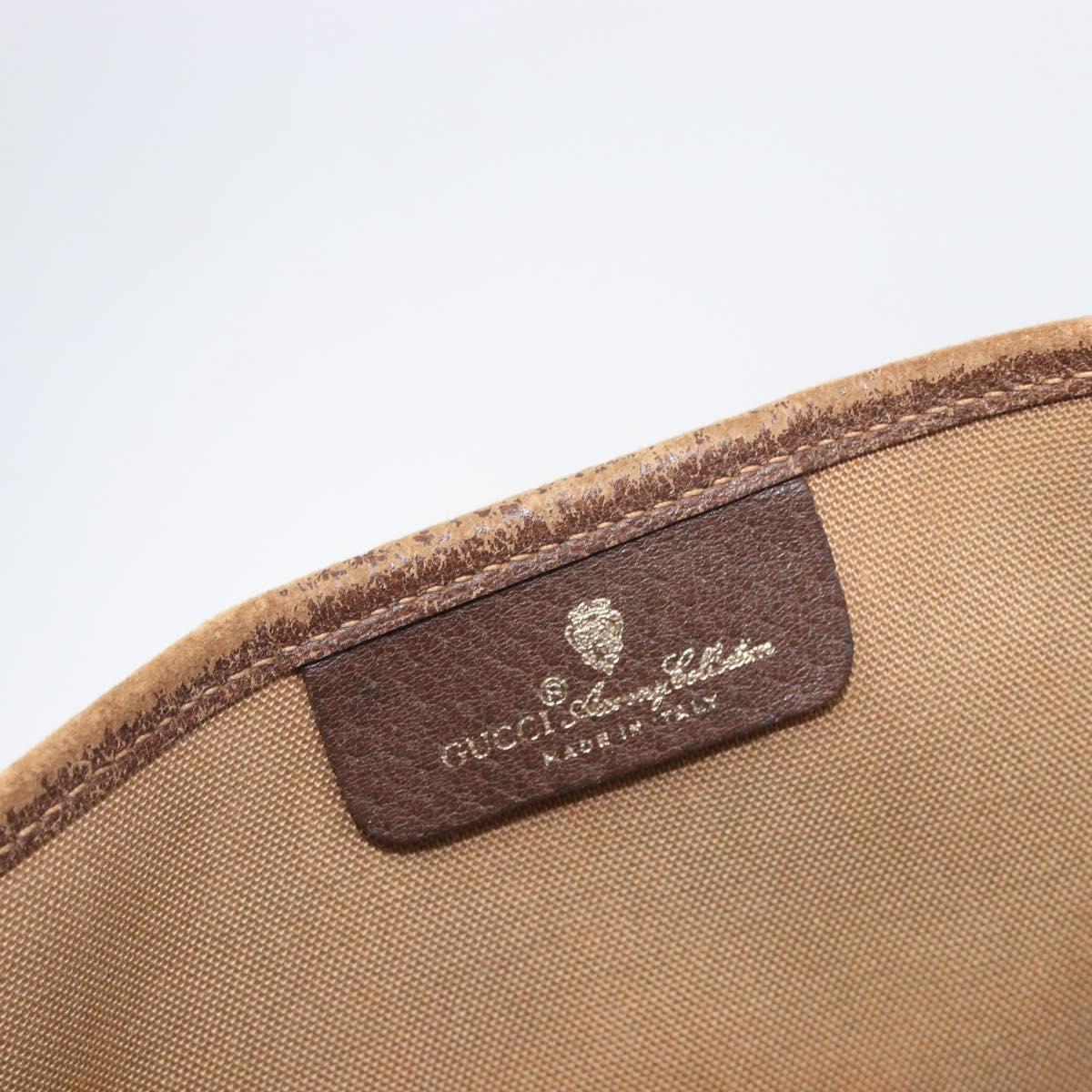 GUCCI GG Supreme Tote Bag PVC Beige Gold Tone 39 02 061 Auth ep17043