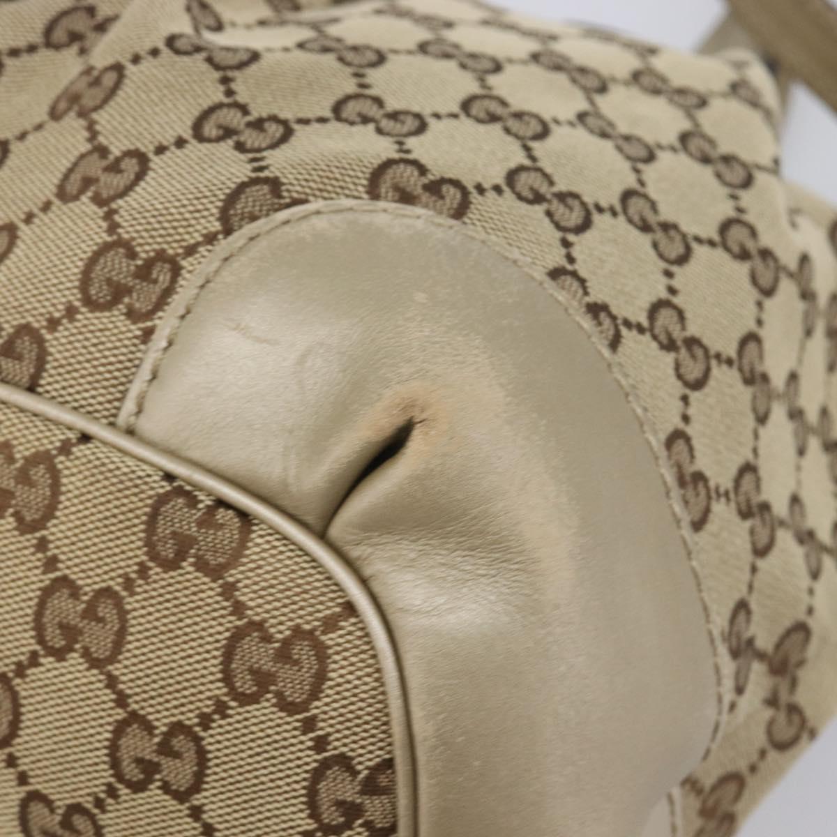 GUCCI GG Canvas Sukey Hand Bag 2way Beige Gold Tone 247902 Auth ep17045