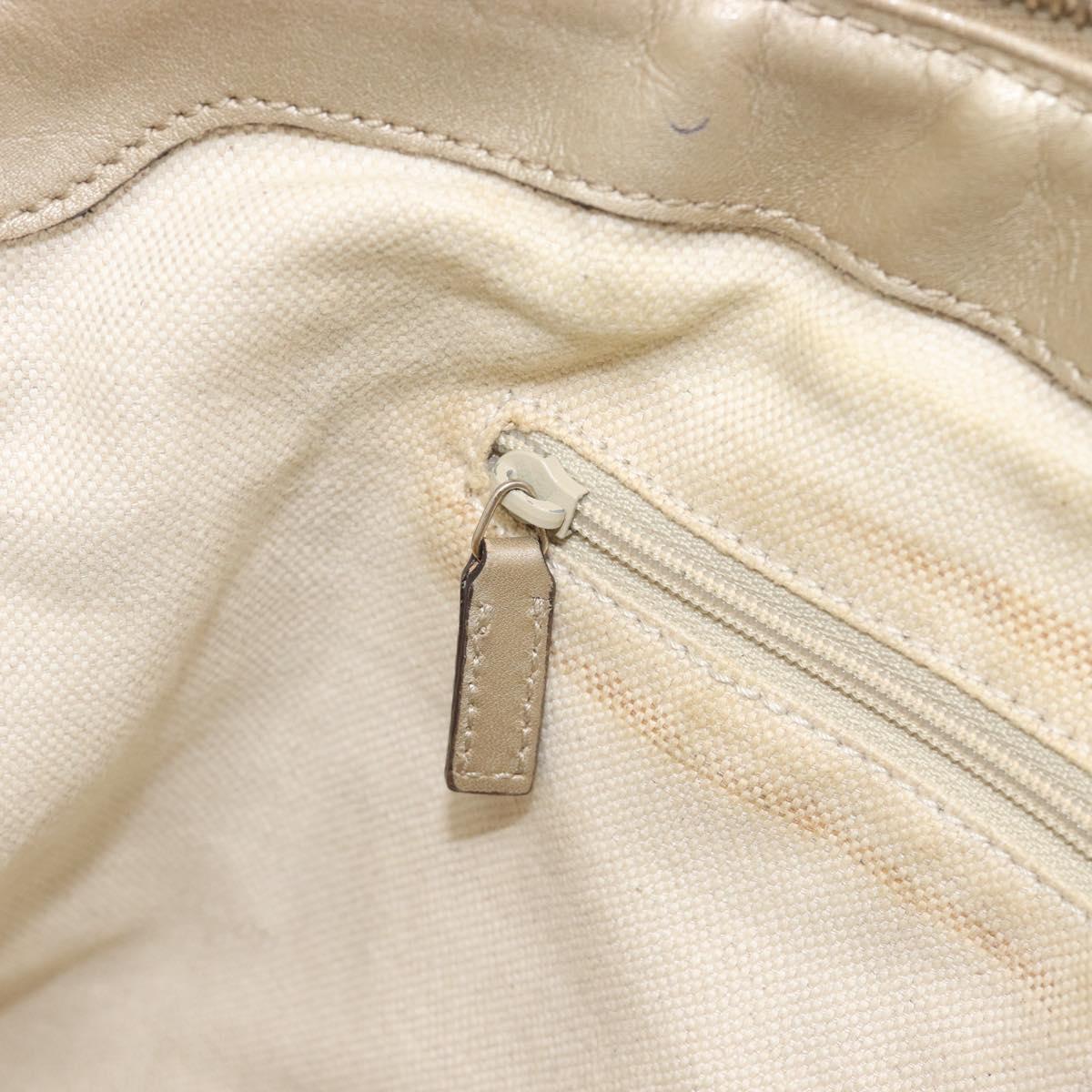 GUCCI GG Canvas Sukey Hand Bag 2way Beige Gold Tone 247902 Auth ep17045