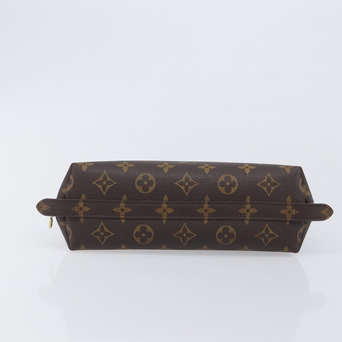LOUIS VUITTON Monogram Trousse Demi Ronde Cosmetic Pouch M47520 LV Auth ep17047