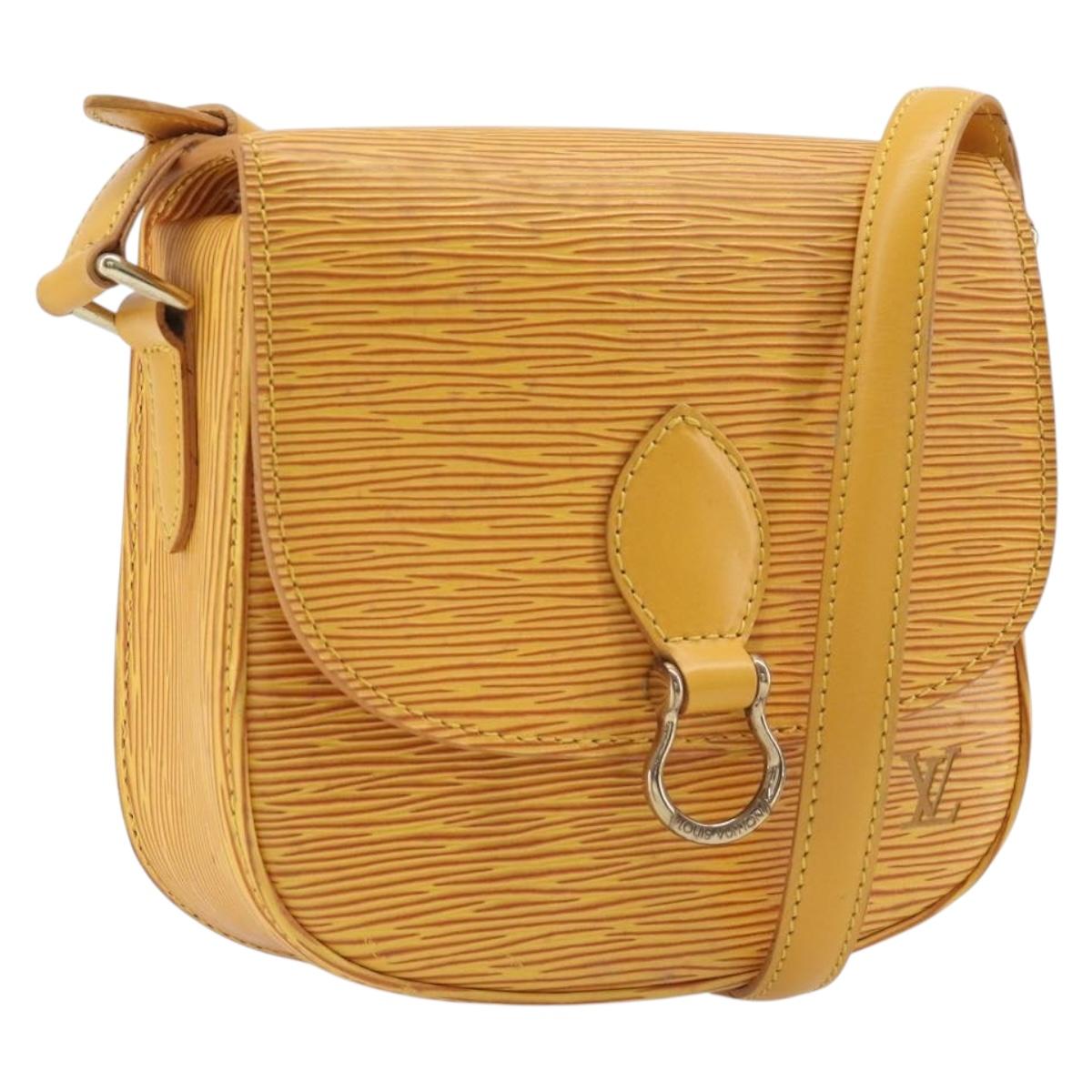 LOUIS VUITTON Epi Saint Cloud PM Shoulder Bag Yellow M52219 LV Auth ep17048A