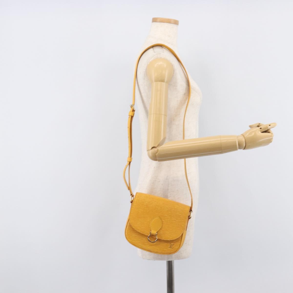 LOUIS VUITTON Epi Saint Cloud PM Shoulder Bag Yellow M52219 LV Auth ep17048A