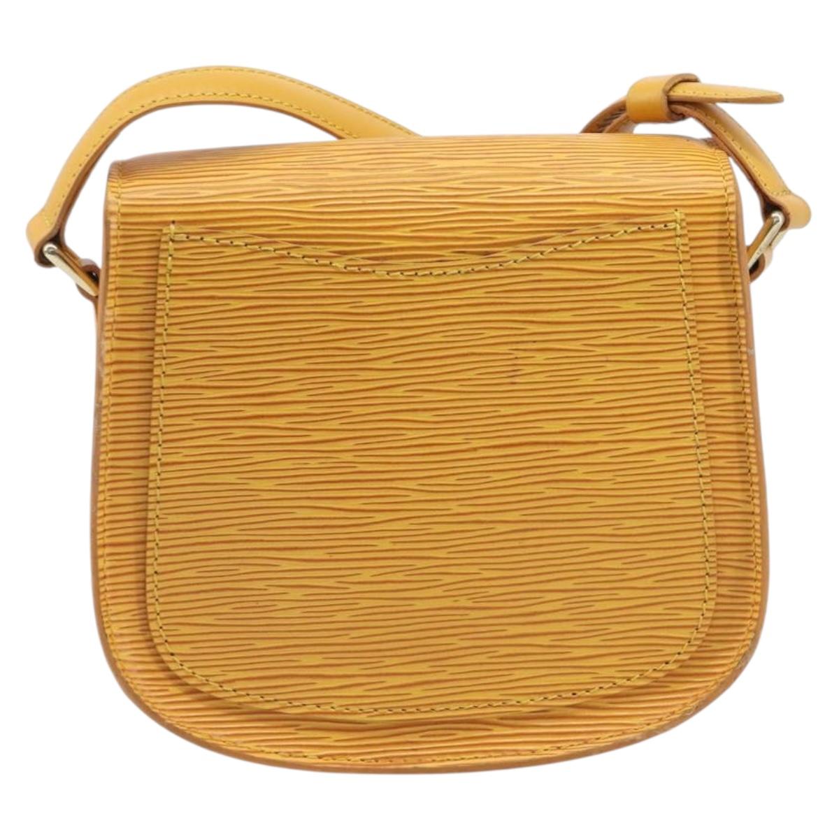 LOUIS VUITTON Epi Saint Cloud PM Shoulder Bag Yellow M52219 LV Auth ep17048A
