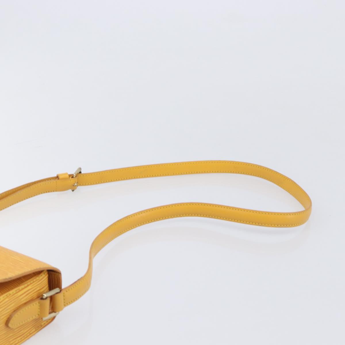 LOUIS VUITTON Epi Saint Cloud PM Shoulder Bag Yellow M52219 LV Auth ep17048A