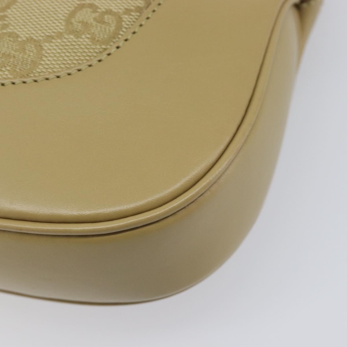 GUCCI GG Canvas Jackie Sherry Line Hand Bag Beige Silver 00963 Auth ep17050V