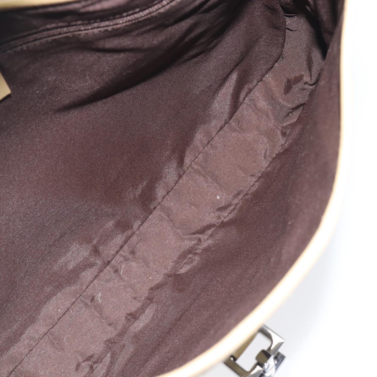 GUCCI GG Canvas Jackie Sherry Line Hand Bag Beige Silver 00963 Auth ep17050V