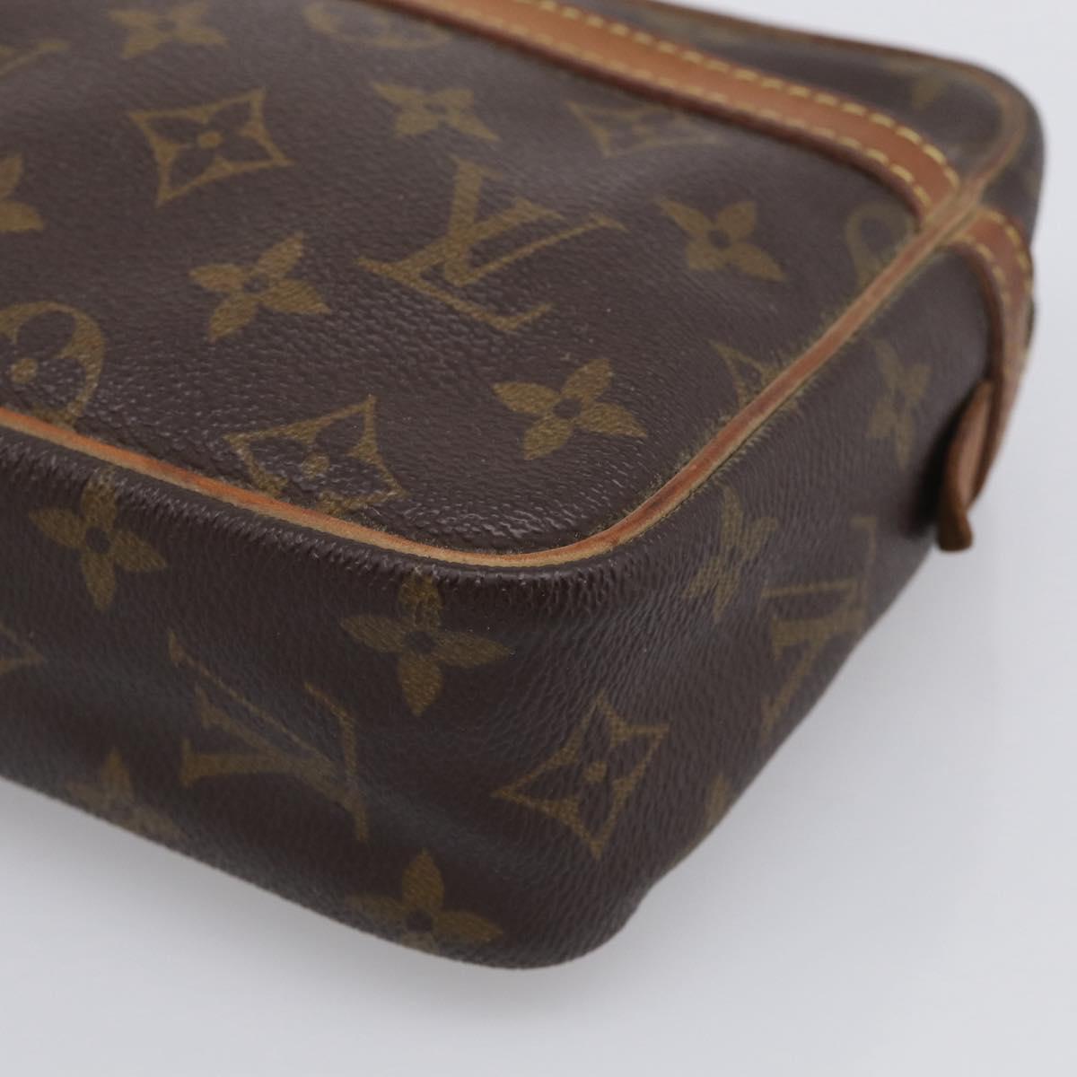 LOUIS VUITTON Monogram Compiegne 23 Clutch Bag M51847 LV Auth ep17059