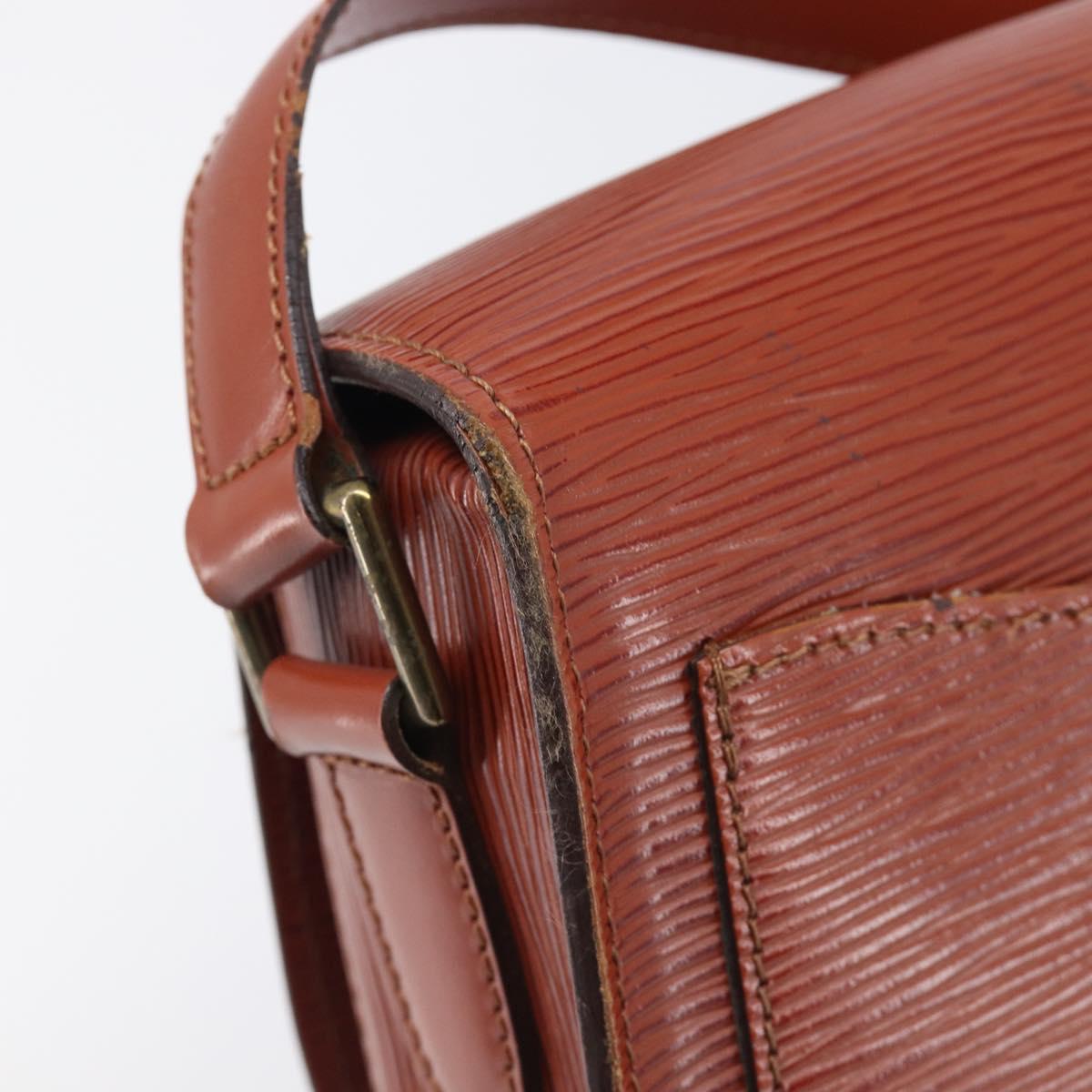 LOUIS VUITTON Epi Saint Cloud GM Shoulder Bag Brown M52193 LV Auth ep17067