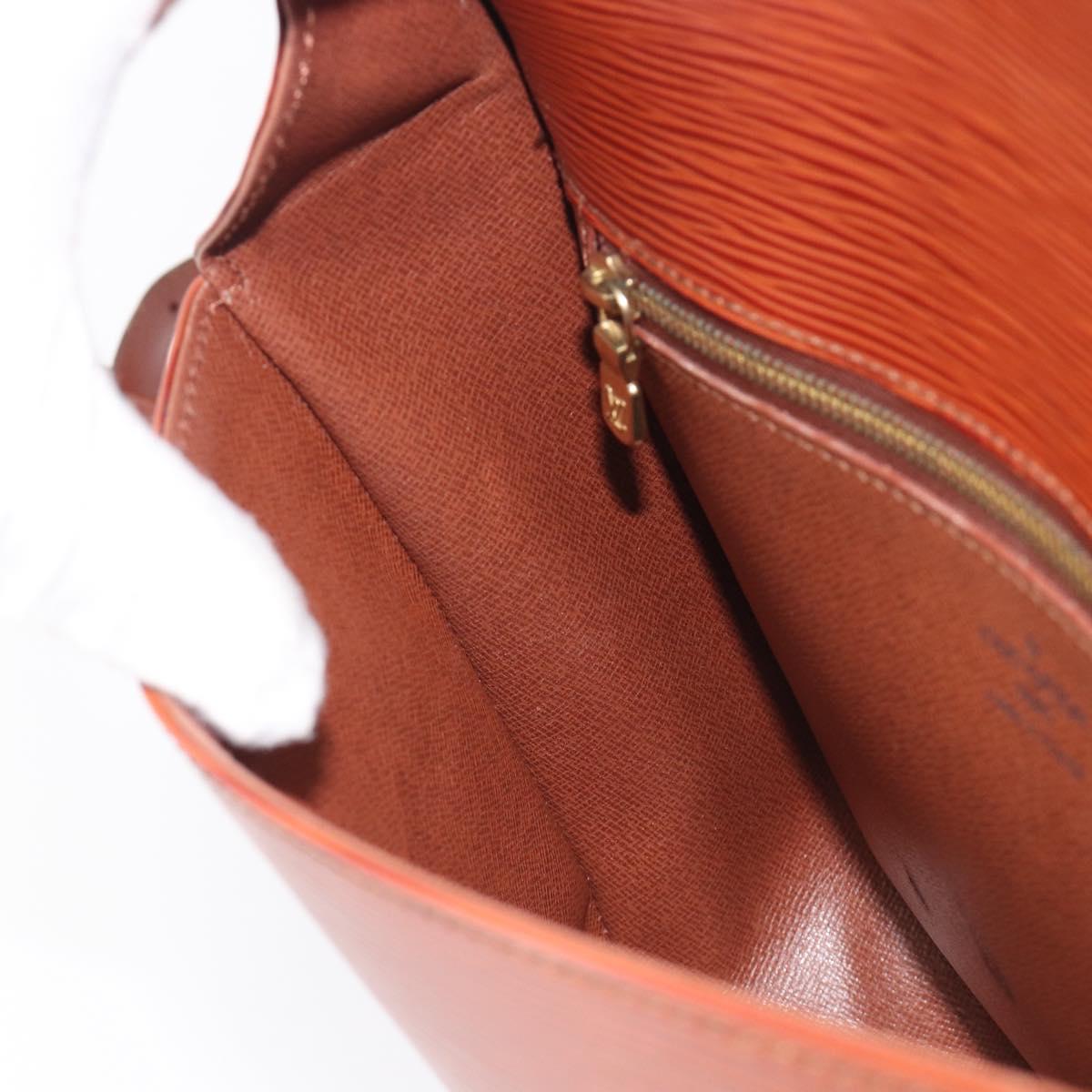 LOUIS VUITTON Epi Saint Cloud GM Shoulder Bag Brown M52193 LV Auth ep17067