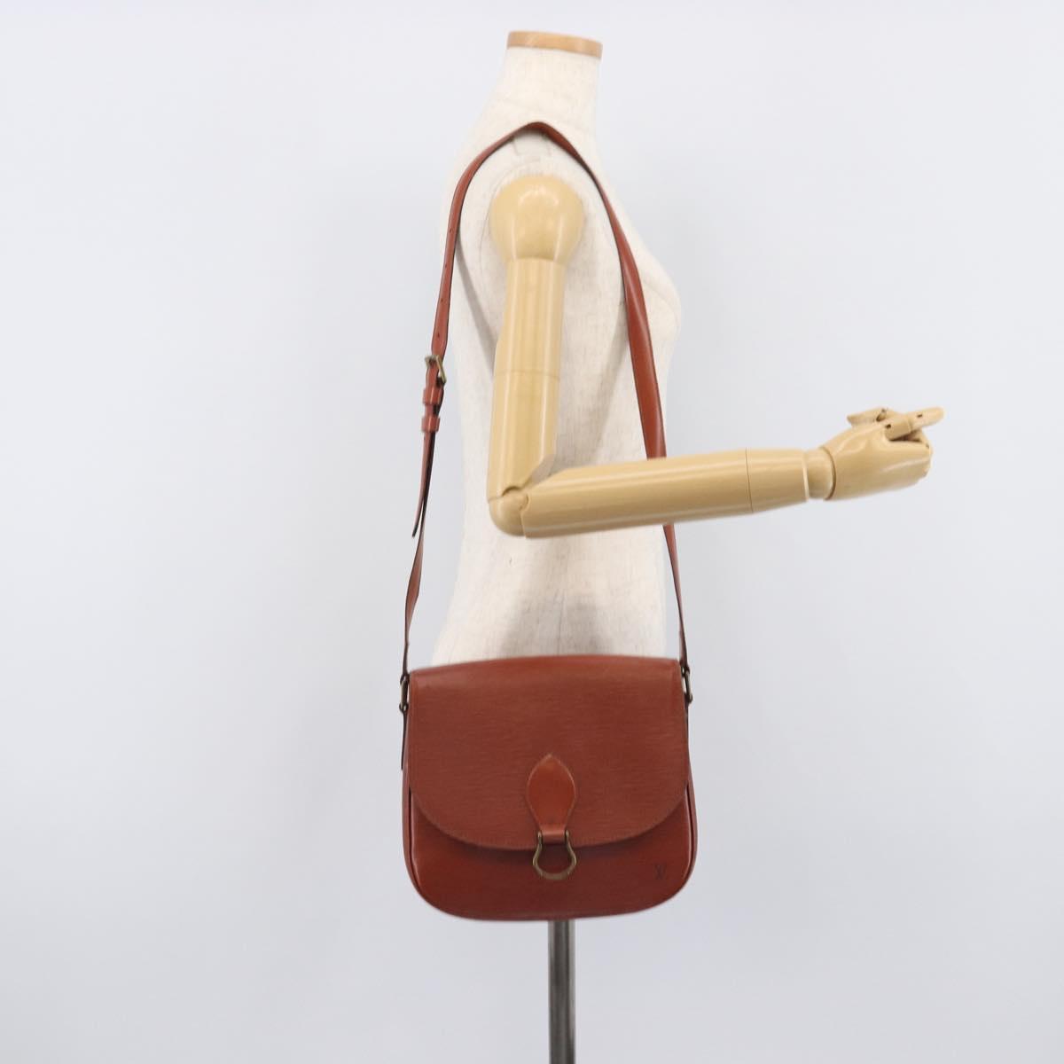 LOUIS VUITTON Epi Saint Cloud GM Shoulder Bag Brown M52193 LV Auth ep17067