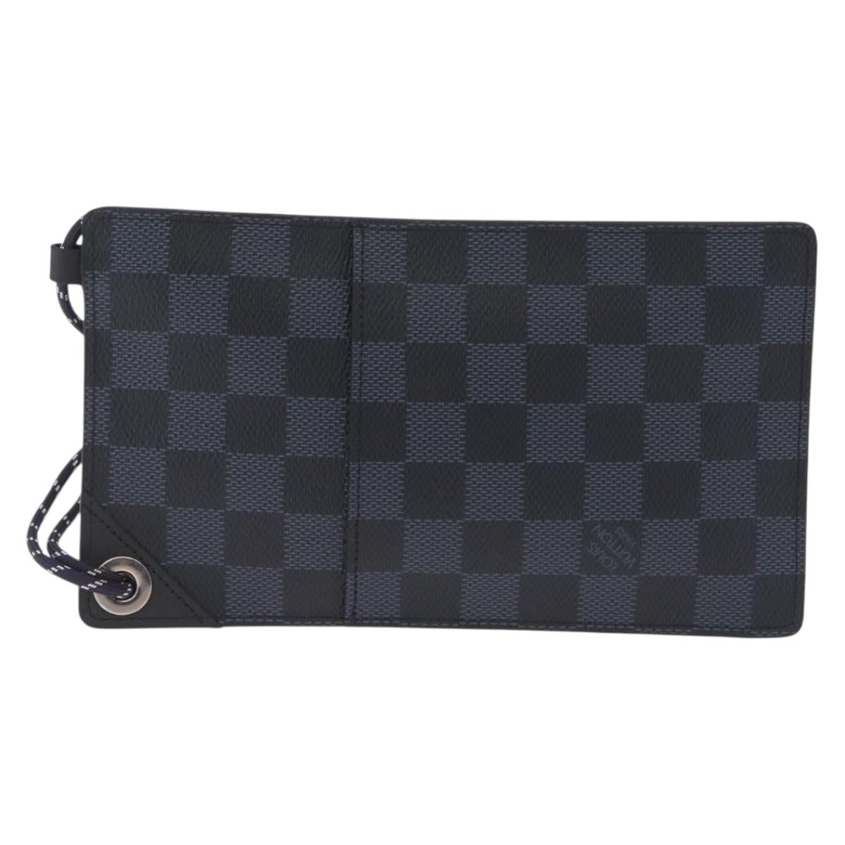 LOUIS VUITTON Damier Cobalt America's Cup Pochette Phone N41630 LV Auth ep17089A