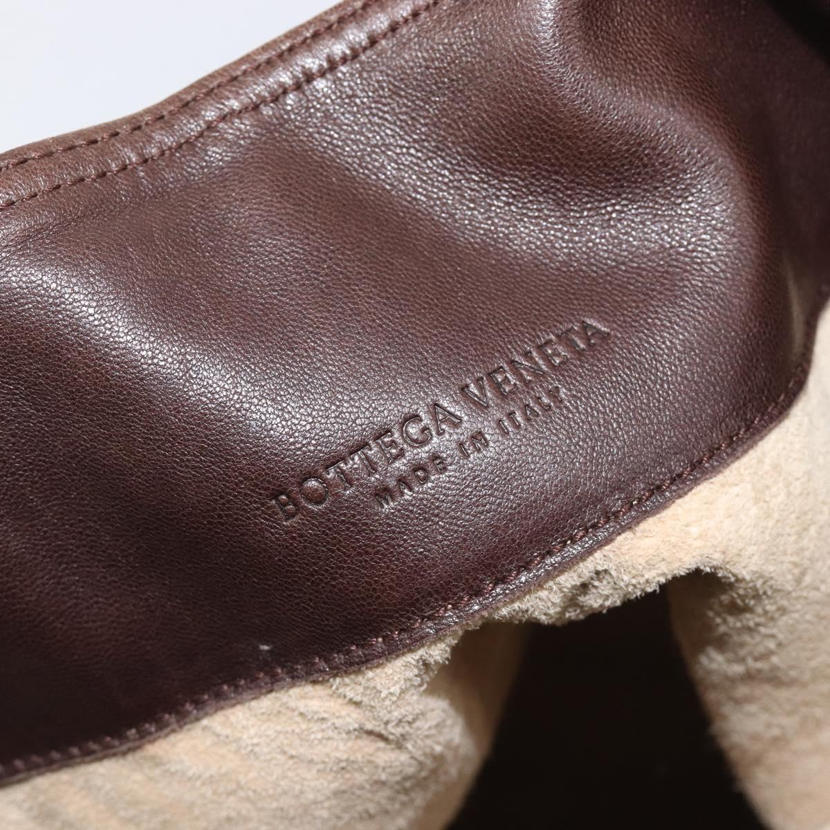 Bottega Veneta INTRECCIATO Hand Bag Leather Brown 131673 Auth ep17096