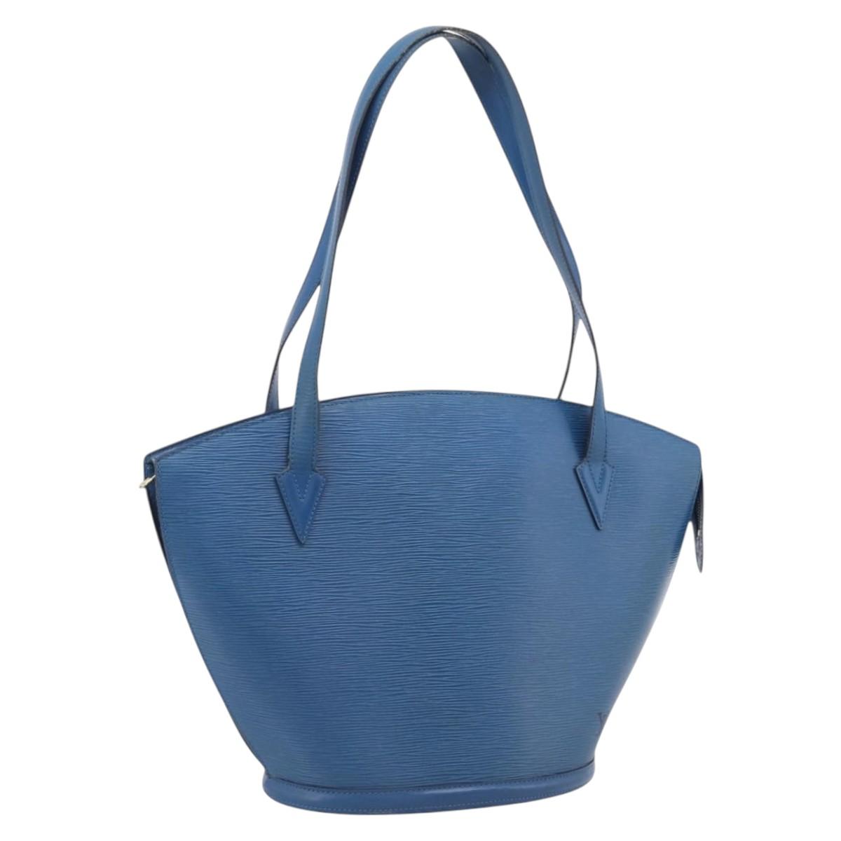LOUIS VUITTON Epi Saint Jacques Shopping Shoulder Bag Blue M52275 Auth ep17097