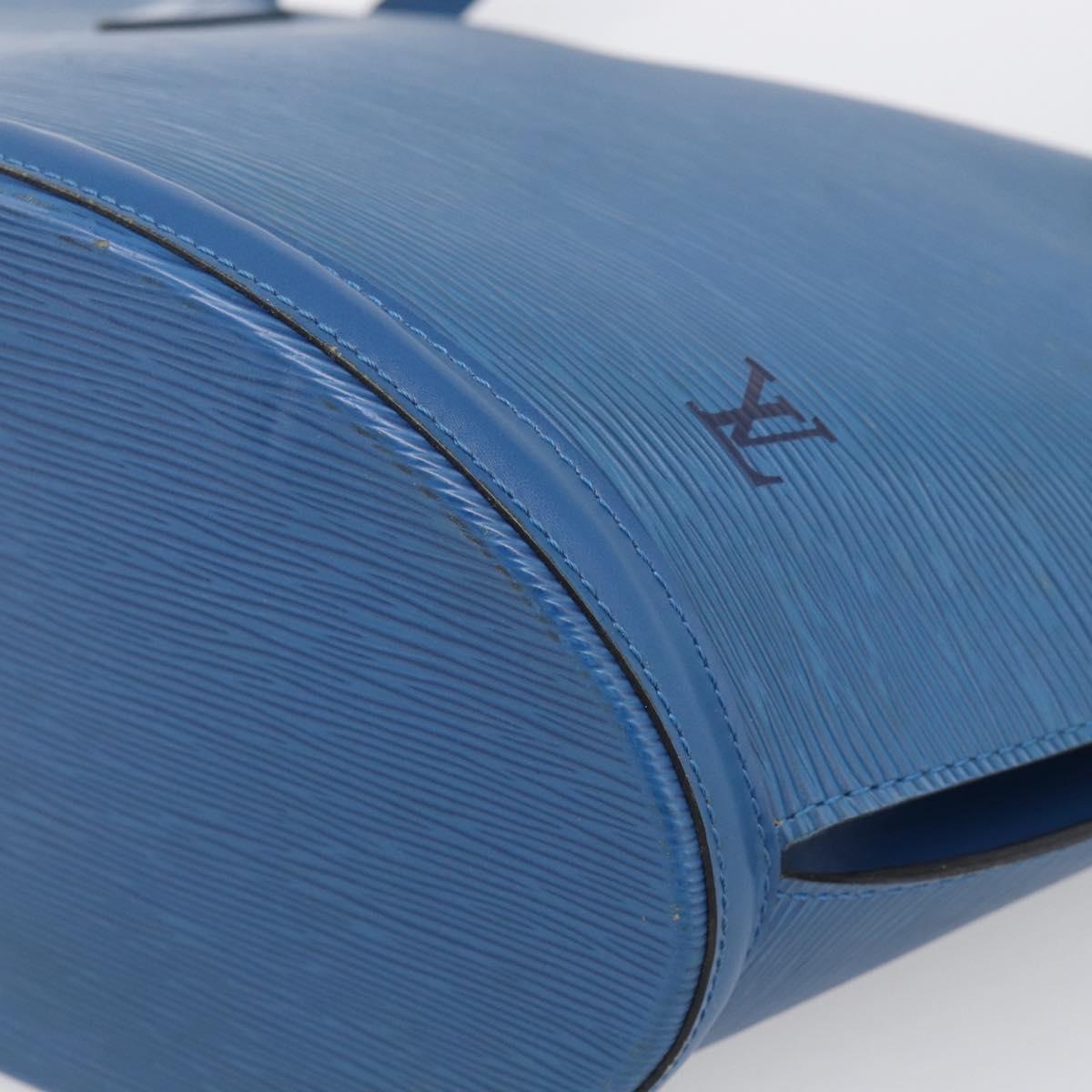 LOUIS VUITTON Epi Saint Jacques Shopping Shoulder Bag Blue M52275 Auth ep17097