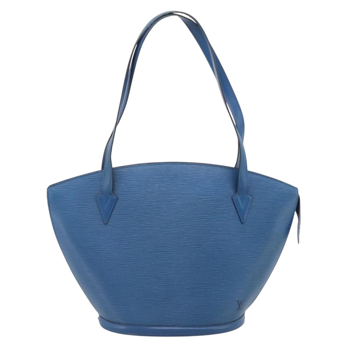 LOUIS VUITTON Epi Saint Jacques Shopping Shoulder Bag Blue M52275 Auth ep17097