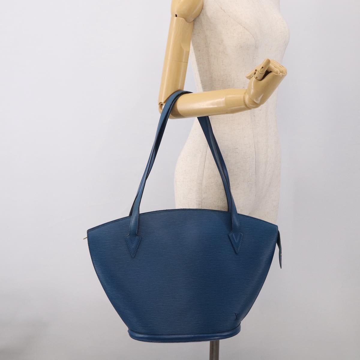 LOUIS VUITTON Epi Saint Jacques Shopping Shoulder Bag Blue M52275 Auth ep17097