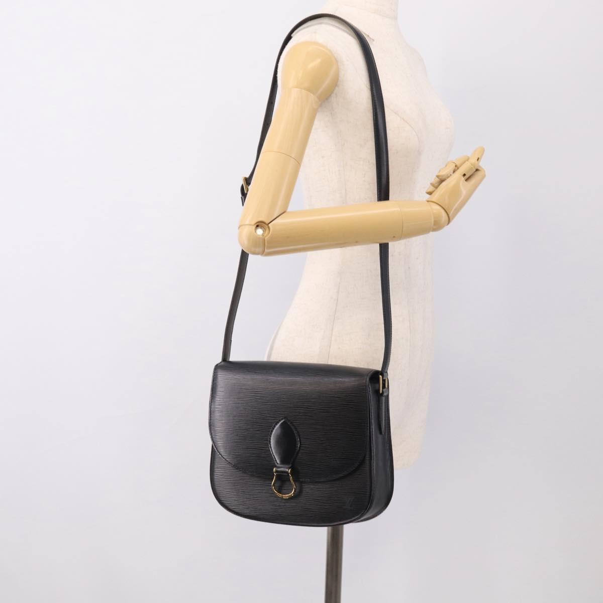 LOUIS VUITTON Epi Saint Cloud GM Shoulder Bag Black M52192 LV Auth ep17103A