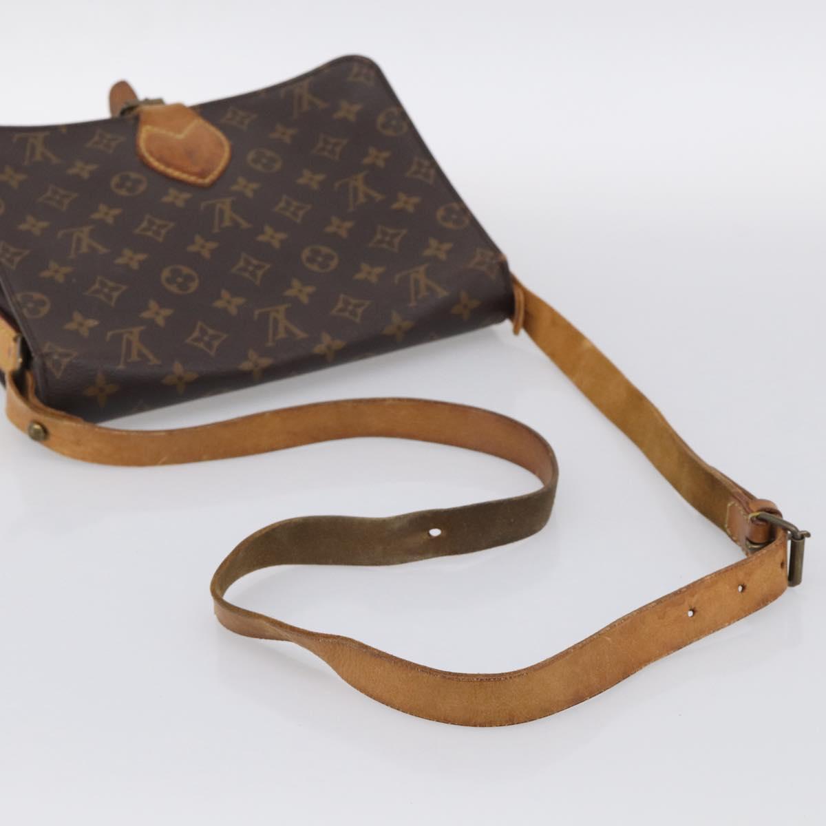 LOUIS VUITTON Monogram Cartouchiere GM Shoulder Bag M51252 LV Auth ep17104