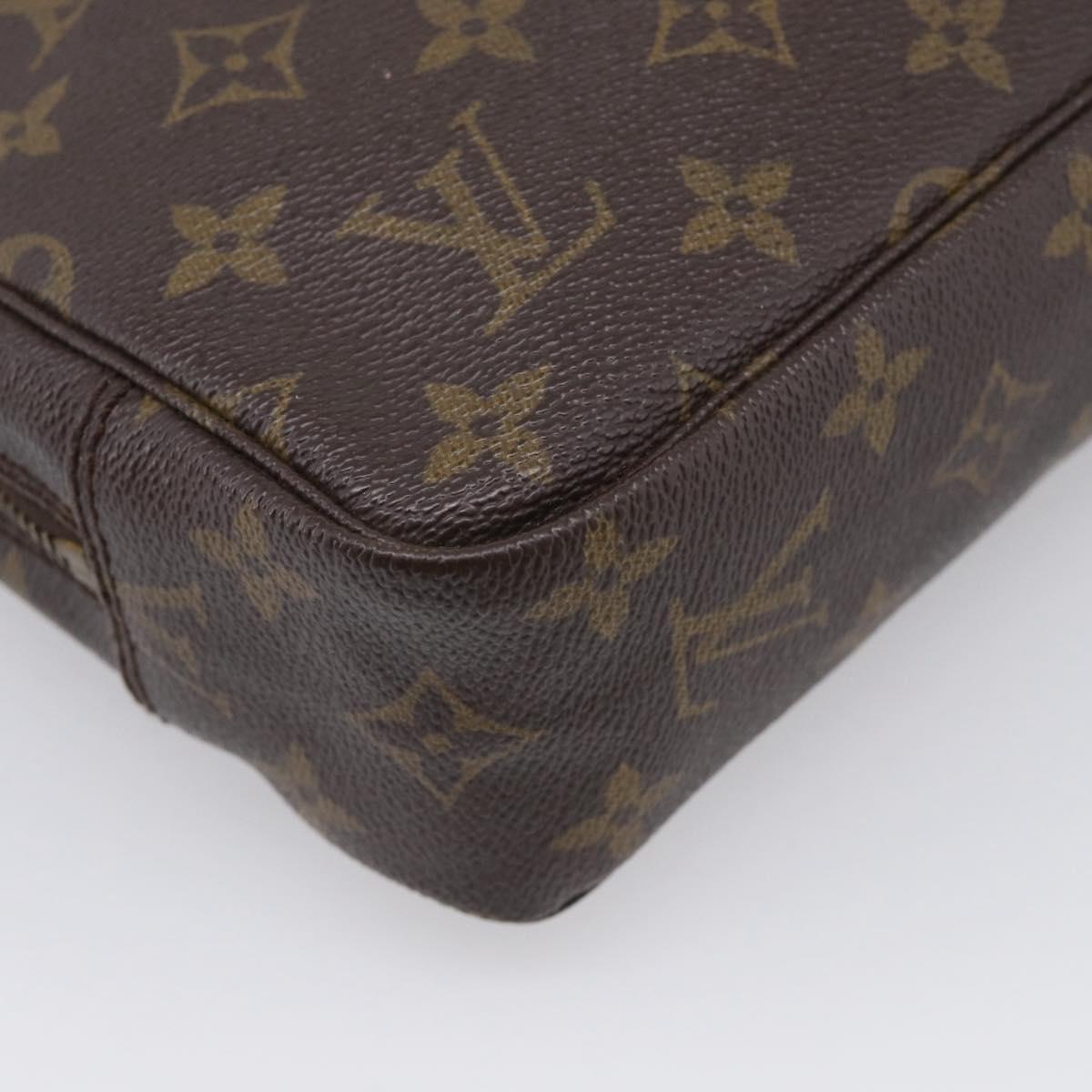 LOUIS VUITTON Monogram Trousse Toilette 23 Clutch Bag M47524 LV Auth ep17107