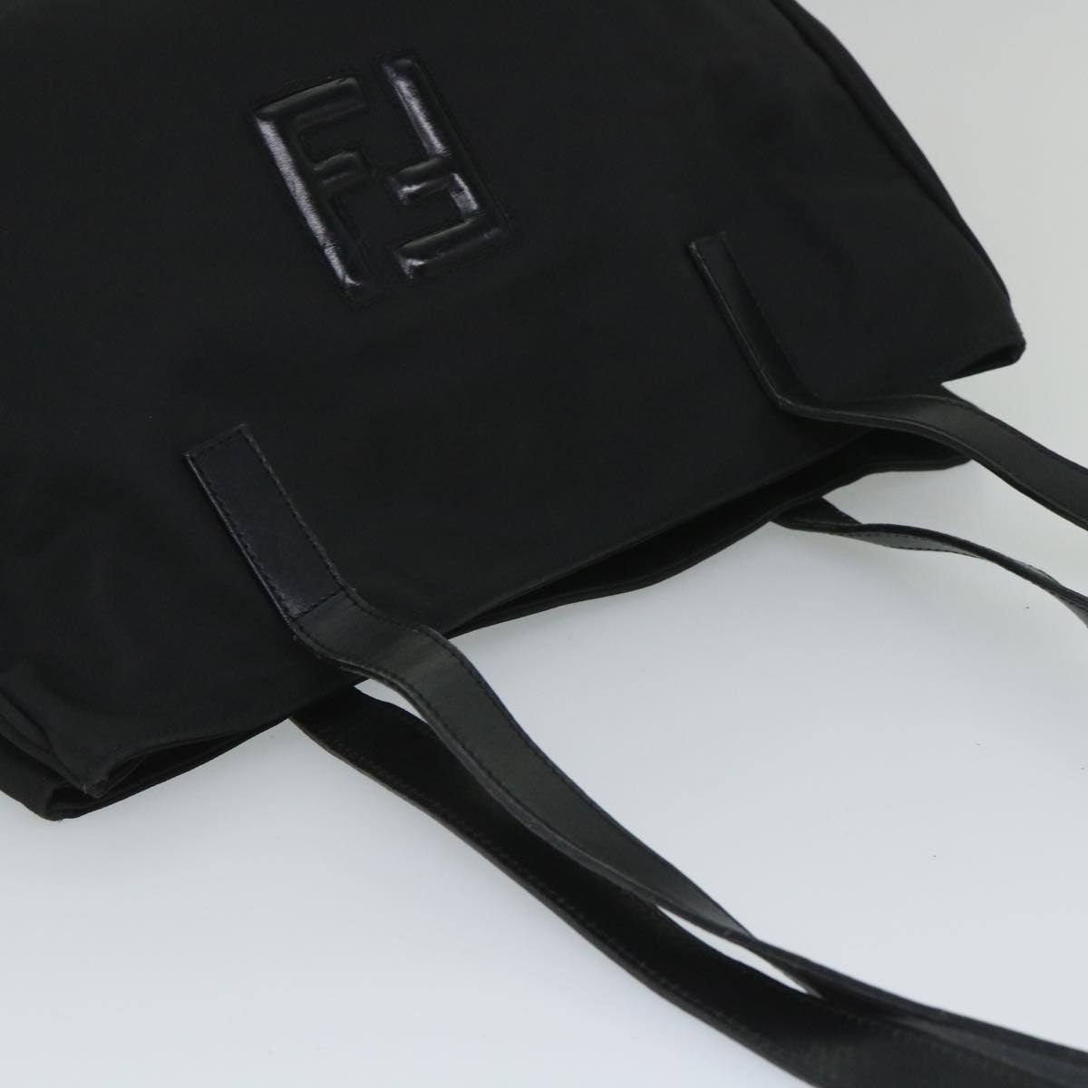 FENDI Tote Bag Nylon Black Auth ep1931
