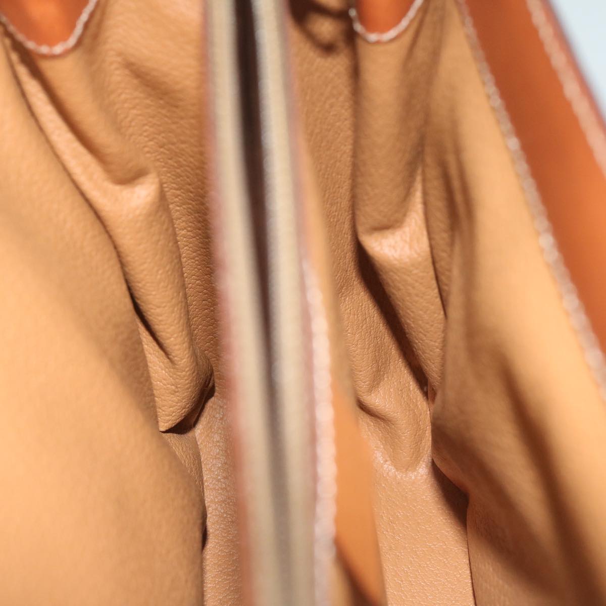 CELINE Macadam Canvas Hand Bag PVC Leather Brown Auth ep2930